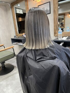 サニー 渋谷(SUNNY) バレイヤージュ、ハイライト、ショコラアッシュ、グレージュ