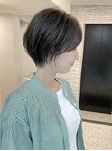 ショートボブ/大人巻き/ぷつっとボブ/ナチュラルカラー/高松