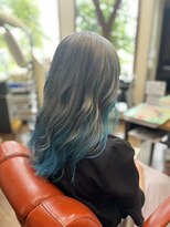 クローバー clover hair&relaxation&nbsp;シルバー×ターコイズブルー