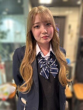 ヘアーアンドメイク ビス(HAIR&MAKE bis) 卒業後カラー！ブリーチ1回でミルクティーカラー【立川/沙久楽】