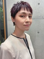 #ショート#ピンクブラウン