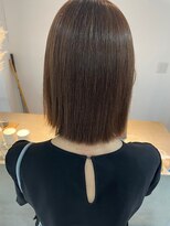 2195ヘアー 世田谷代田(2195hair)&nbsp;地毛風カラー/切りっぱなしボブ/髪質改善/地毛風ストレート