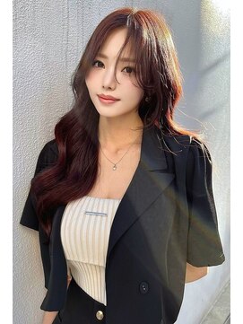 ランズ(LANDS) ワンホンへア　レイヤーカット 【韓国ヘア 大阪 梅田】