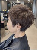30代40代50代小顔似合わせカットくびレイヤーエモージュ大人可愛