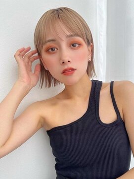 ソヨン 金山店(SOYON) 似合わせカット/メルティカラー/レイヤーボブ/切りっぱなし/小顔