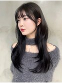 こだわり顔まわり韓国ローレイヤー