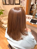 トモリヘアルーム (tomori Hair room)&nbsp;メテオカラーで極上ツヤ髪☆ ミディアムレイヤースタイル