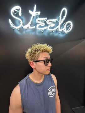 スティーロ 渋谷(Steelo) ハイトーン×スパイキーショート