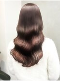 艶髪ピンクショコラアッシュ韓国風巻きモテ髪ブラウンベージュ