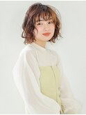 大人に似合う甘めボブ