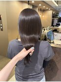 オリーブグレージュ/グレージュ/透明感カラー/水素カラー/艶髪