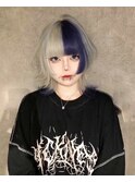 地雷系ジェンダーレスウルフツートンエンドカラー