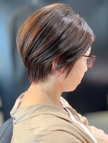 ワンバイジエクト 梅田&nbsp;似合わせショート/細めハイライト/くすみベージュ/ショートボブ