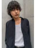 メンズシャドウパーマ緩め動きのあるパーマ