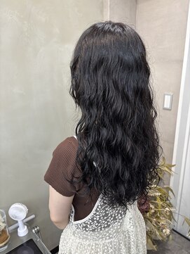 ファビ 渋谷(Fab) くびれヘア/暗めカラー/アプリコットオレンジ/縮毛矯正