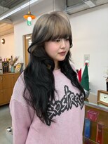 エルム 府中(yelm)&nbsp;【ルーツカラー×ミルクティー】#ダブルカラー#韓国