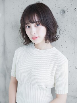 ニューヨークニューヨーク 樟葉店(NYNY) 切りっぱなしボブ/ミルクティーベージュ/透明感カラー/レイヤー