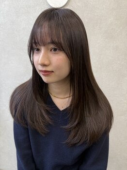 エミュ(Aimu.)の写真/【大分駅徒歩圏内】韓国ヘアが映える《感動の艶髪》地毛風の柔らか縮毛矯正