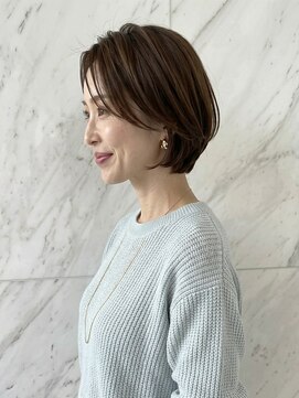 カバーヘア ブリス 大宮西口(COVER HAIR bliss) ショートボブ/大人上品/ココアブラウン/艶髪透明感カラーp大宮
