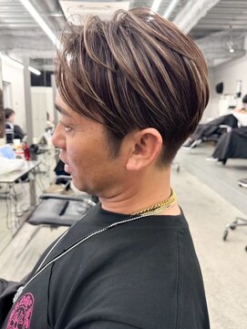 ゴカン バイ ジル ブラン 名古屋(Gokan by JIL BLAN) メンズパーマ曲がる縮毛矯正ハイライトショートカット20代30代40
