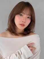 リヤン 表参道(lyann)&nbsp;ミルクティーブラウンエアリーカール艶感ワンホンレイヤー
