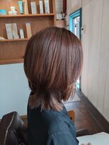 ワイエス(YS)&nbsp;くびれレイヤーボブ×艶ベージュブラウン