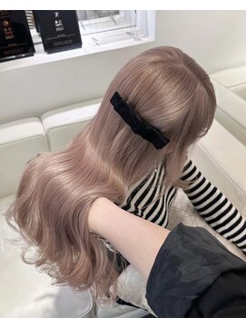 ベレーザ 川越(Beleza) ba16415_ピンクベージュハイトーンカラー透明感ワンホンヘア艶髪