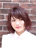 大人可愛い小顔バンク☆ピンクアッシュ×ノーブルショート☆