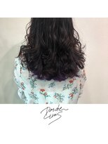 パドトロワ(Pas de trois)&nbsp;新潟×インナーカラー×ビビットパープル×個性派カラー