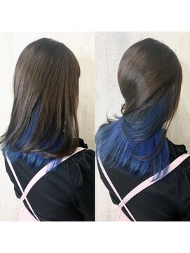 ラッズプラスエイチ(Lads+h) 【Lads+h 】インナーカラー/ブルー