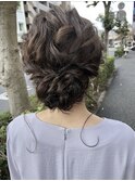 *バックシニヨンアップアレンジ