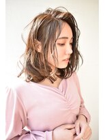 オーロ 西大寺店(ORO)&nbsp;かきあげバングのふんわりミディ☆