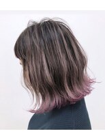 モアナ バイ ヘッドライト 沖縄豊見城店(Moana by HEADLIGHT)&nbsp;Moana【豊見城】#毛先ピンク#結べるボブ#大人可愛い