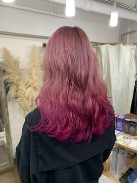 エッジ 下北沢(edge.) ピンク グラデーションカラー edge.下北沢