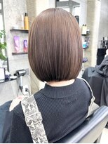 オーバー 三軒茶屋(OVER→)&nbsp;【OVER三軒茶屋】ぷつっとボブ/スモーキーベージュ