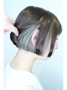 ニット 銀座(knit) 《knit銀座》インナーカラー20代30代40代ショートボブ前下がり