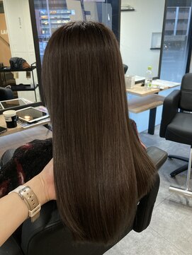 ラフ 難波店(LAFF) #黒髪#ボブルフ#ネビージュ#小顔#ワンレン