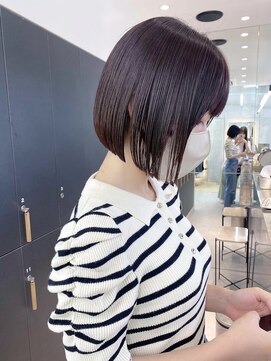 ロンドシエル 横浜(Lond ciel) 前下がりボブ×ミニボブ【久保田夢美】横浜チョコレート