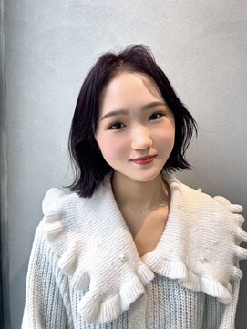 ジーナ  札幌大通(Zina) 美髪＊切りっぱなしボブ＊暗めカラー＊髪質改善＊Zina札幌大通