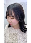 鎖骨下ミディアムヘア