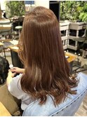 ブリーチなし×キャメルオレンジ
