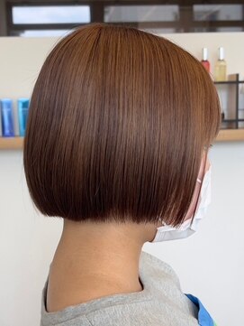 クラップス オル 金沢八景(CLAPS Ore) ダブルカラーミルクティーベージュカラーケアブリーチ韓国ボブ