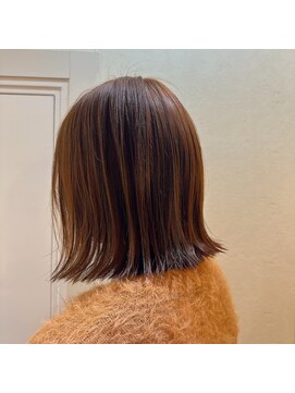 トッカ ヘアアンドトリートメント 難波店 オレンジが可愛い◎ボブで夏色＊