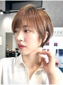 30代40代大人女性/前髪ありショートボブ/ショートヘア/髪質改善