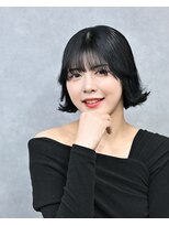 クリーブ 池袋(creeb)&nbsp;外ハネボブ、暗髪透明感カラー