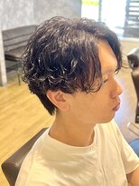 デプト(DEPT.) 波巻きスパイラルパーマメンズカットメンズサロンマッシュ眉毛