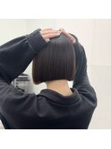 切りっぱなしストレートボブ　20代30代40代50代
