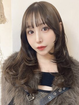 シンク オモテサンドウ(sync omotesando) マロンベージュ/チョコレートブラウン/レイヤーカット/韓国ヘア