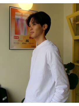 ヒントステーション フォーメンズ(HINTSTATION for Men's) 〈浅草 半個室〉 メンズセンターパート/ニュアンス