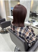 ブリーチなしダブルカラーでラベンダーピンク
